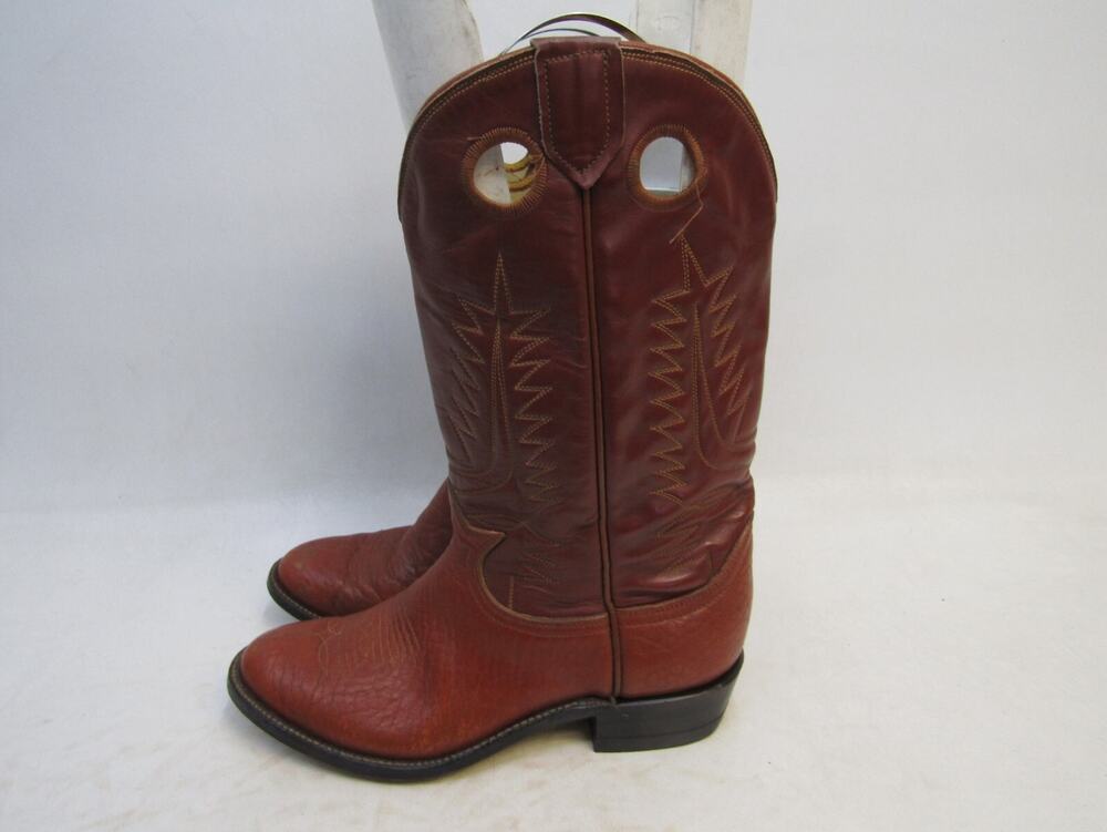 TONY LAMA Womens Size 6 B Brown Leather Buckaroo Cowboy Western Boots
